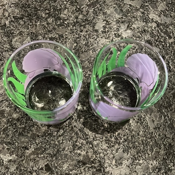 Set of 2 La Rue 12oz Iris Rocks Glasses - Picture 4 of 5